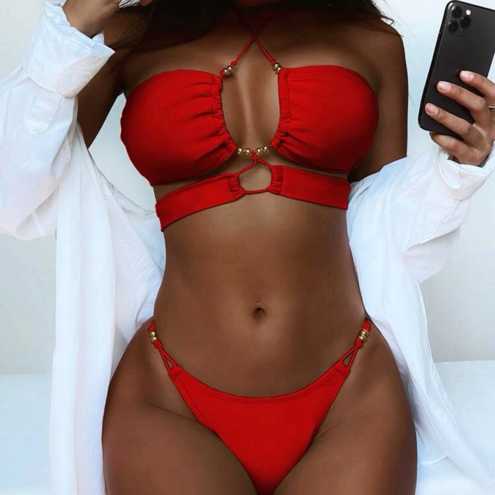 New red bathing suit